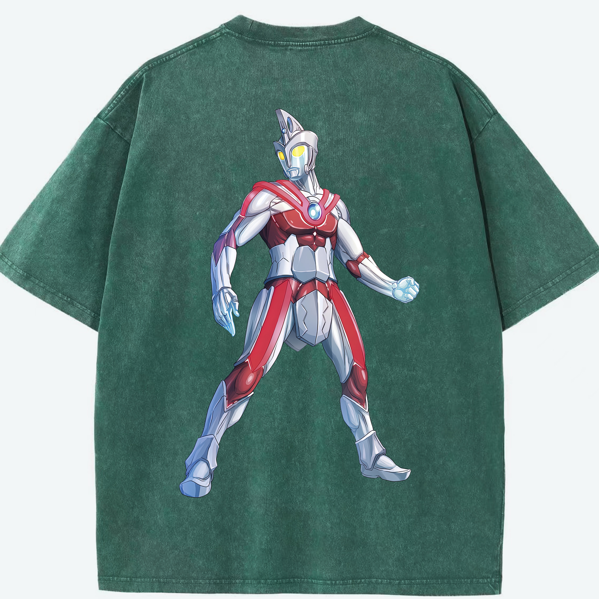 （画像用） ウルトラマン Ultraman 綿100% ヴィンテージ風 半袖Tシャツ（背面プリント）